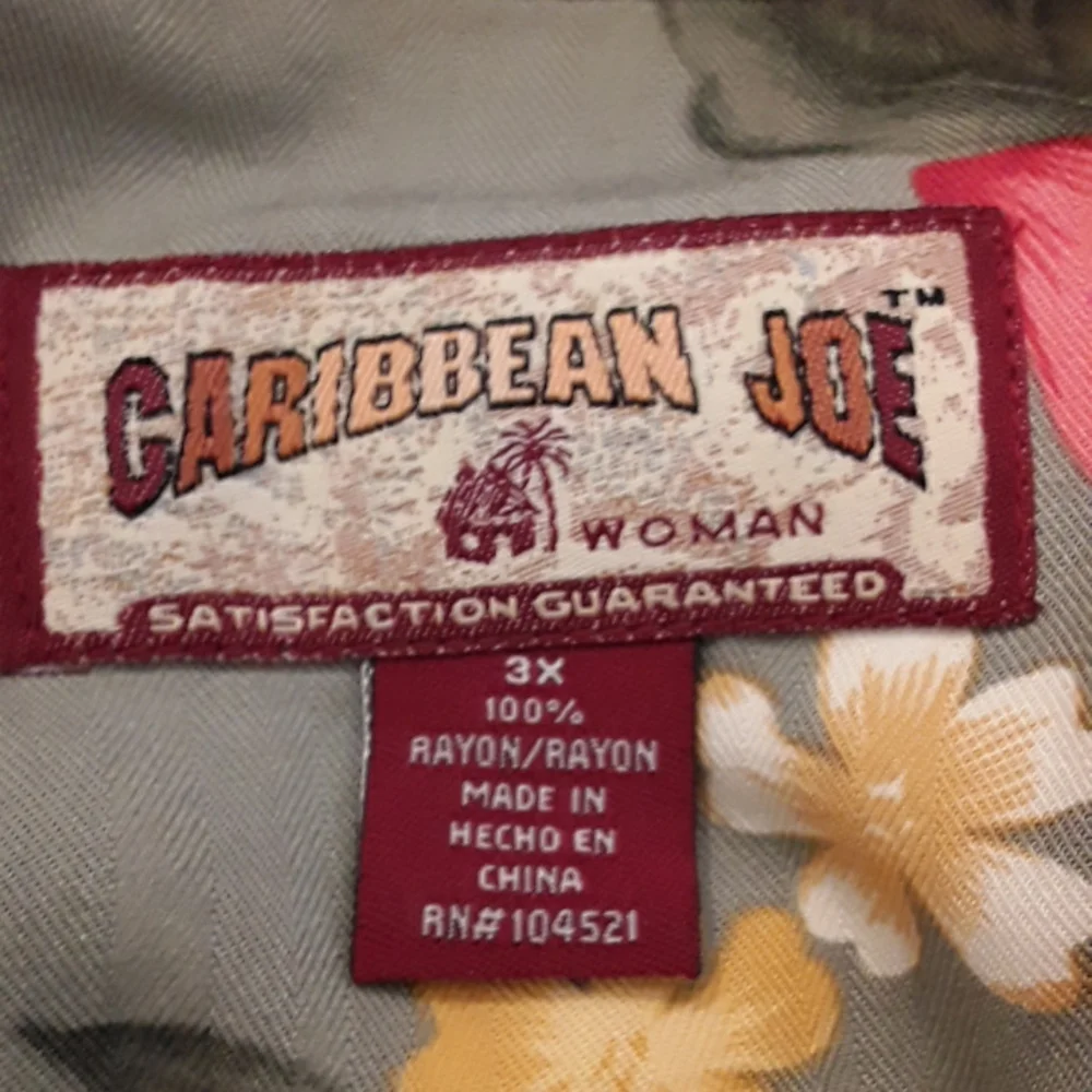 Caribbean Joe Woman Hawaiian shirt 3X - Picture 4 of 5